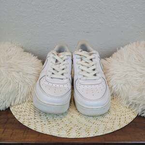 Nike Air Force 1 Youth's Triple White Sneakers